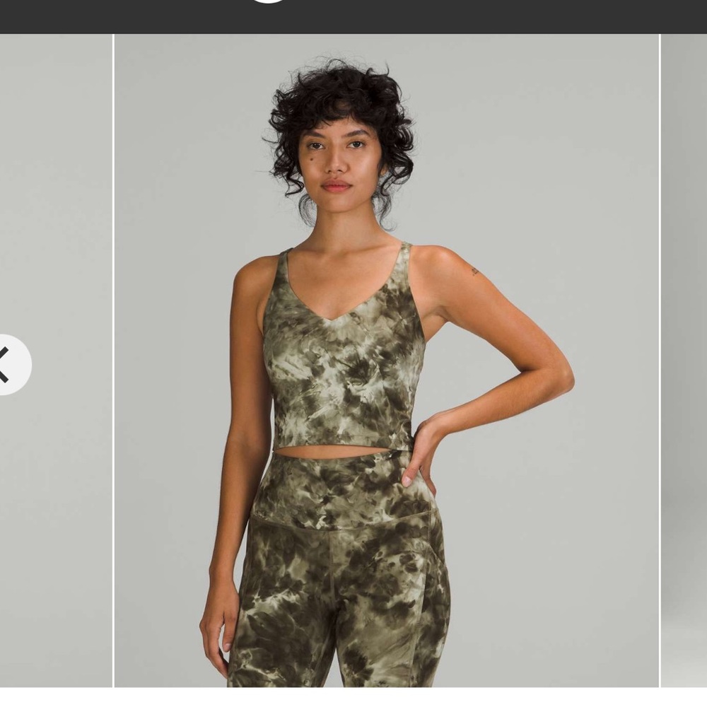 Lululemon align tank top in diamond dye sage medium olive
